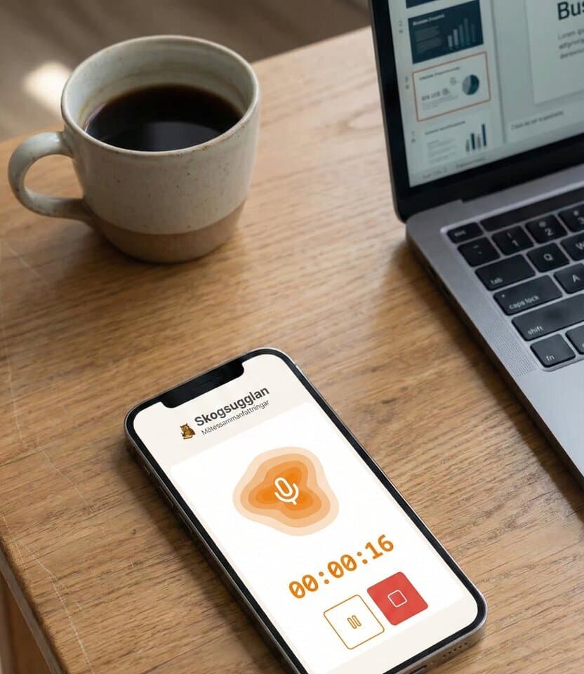 Skogsugglan app på mobiltelefon